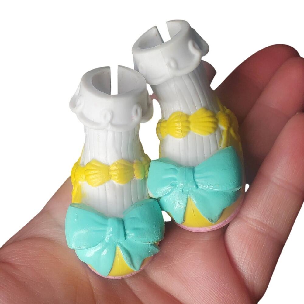 Lalaloopsy Candle Slice O Cake Large Doll Replacement Shoes Yellow Aqua Pink